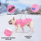 Fleece Vest Dog Sweater  Dog Jacket With Harness Built In Pocket For Small Me   