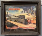 Vintage 1940   s Framed Print    power    Advertisement For The Pennsylvania Railroad 