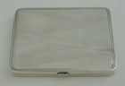 Vintage Art Deco Sterling Silver Gilt Cigarette Case Birmingham 1930  81mm  89g 