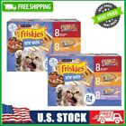 48 Cans Friskies Savory Shreds Variety Pack Canned Cat Food Beef   Poultry 5 5oz