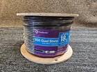 Southwire 56918445 500 Ft  18 Rg6 Quad Shield Cu Catv Cm cl2 Coaxial Cable Black
