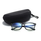 Zipper Hard Eye Glass Case Box Sunglass Protector Travel Fashion With Belt Clip
