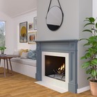 Wood Mantel Surround Fireplace 56  X 42  Unfinished Rich Architectural Quality