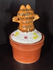 1981 Vintage Ceramic Garfield Trinket Jar   Lid Syndicate Inc 