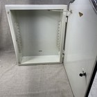 Vtg Recessed Medicine Cabinet Metal Framed Mirror 16 37x22 25  No Shelves