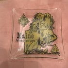 Vintage Maine Souvenir Plate Dish  Trinket Tray