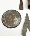 Fur Trade Camp Relics Lot Of 5 - Cass Co Mn - Tinklers  Ornaments  Tin Lid  Etc 