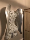 Abstract Wall Art Modern Metal Sculpture Nude  Torso Angel Holly Lentz