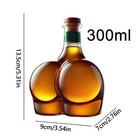 Peach Whiskey Bottle Funny Whiskey Unique Glass Set Whiskey