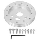 Steering Wheel Spacer For Universal Fit  0 5in Hub Adapter Pad  3 Hole To 6