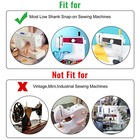 6x Narrow wide Rolled Hem Presser Foot For Singer Brother Sewing Machines Snap