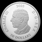 Canada - 2025 Triple Maple  20 Silver Proof Coin 1oz  9999 Fine Oem
