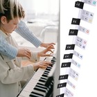 Piano Keyboard Notes Labels For 88 Key  Removable Silicone Piano Keyboard 
