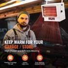 Uimoso Electric Garage Heater 7500-watt Digital With Remote Ceiling wall Mount
