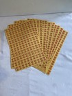 Lot 25 Original Sheets Unused Vtg Top Value Tv Stamps 100 Each Page 2500 Props