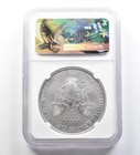 2017-w Burnished Silver Eagle Elizabeth Jones Fdoi Ms70 Ngc  7254