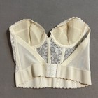 Jcpenney Adonna Bustier Corset Top Lace Floral Beige 34b Vintage Lingerie