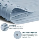 Comfilife Extra Long Bath Tub   Shower Mat 16x40  Wet Floor Non-slip White