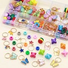  138pcs Gold Butterfly Braid Hair Dreadlocks Accessories Colorful Beads For 