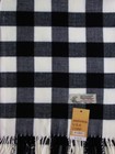 Men s Winter Scarf Check Plaid White Black cashmere Feel Warm Soft unisex
