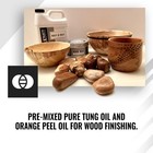 Wood Finish Oil Pure Tung Orange Peel Food Grade 1 Gallon Real Milk Paint Half