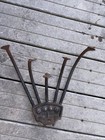 Vintage Old 5 Tine Push Plow Cultivator Garden Attachment Garden Art