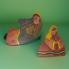Christmas Folk Art Stake Bjornberg 1992 Wood Handpainted Rustic Primitive