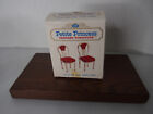 Vintage 1964 Ideal Petite Princess Dollhouse Furniture 2 Red Guest Dining Chairs
