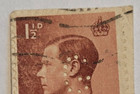 Great Britain Postage   King Edward Viii   1  d Red Stamp   Posted used   1936  2