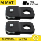 2x Snatch Blocks 4 Ton Recovery Winch Pulley Offroad Tow 8000lbs Black Atv Utv