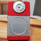 Vintage 1958 Trav-ler Super Six Transistor Radio Model Tr-282-b  Made In U s 
