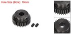 1mod 33t Pinion Gear 10mm Bore Hardened Steel Motor Rack Spur Gear With Step