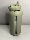 Bink Big Bottle 36oz Camo Green Glass Water Bottle Silicone Sleeve Flip Cap Nwt