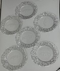 Lot Of 6 Tiffany   Co  Crystal Plate Santa Anita Park