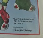 Bucilla Christmas Felt Ornament Kit  82543 Santa   Snowman Ornaments