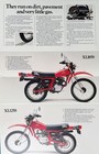 1982 Honda Xl125s Xl185s 4-page Brochure-poster Original Xl 125 185s Nos