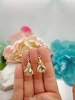 Yellow Teardrop Crystal Silver Dangle Earrings  Women s Fashion  Sparkling Drops