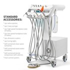 Portable Dental Delivery Unit Cart Air Compressor Cabinet Scaler   Curing Light