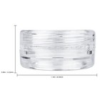 50 Pack 3g 3ml Cosmetic Small Sample Plastic Jars Clear Cream Makeup Bpa Free  