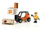 Brio World 33573 - Fork Lift - 4 Piece Wooden Toy Train Accessory For Kids Ages