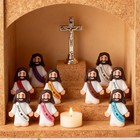 10 Little Jesus Figures  Mini Figurines Lot Bulk Tiny Loves You Figure Vbs Bible