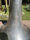 1908 C g  Conn Conqueror Cornet Elkhart Silver Engraved Mop Valves Vintage