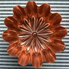 Vintage 1960s Fluted Rose Gold copper Jello Mold 3 5 Cup With Hook