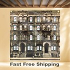 Led Zeppelin Physical Graffiti 4 x4  Banner Album Cover Art Fabric Poster Flag