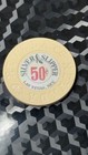   50 Cent Silver Slipper Casino Chip Las Vegas Nv