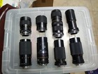 Lot Of 40 Lenses For Minolta Olympus Canon Pentax Konica And Vivitar Sell As Is