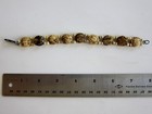 Vintage Tibetan Carved Yak Bone Link Bracelet Nepal Himalayan Wrist Mala Yoga