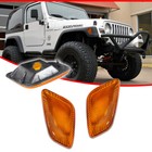 Side Marker Signal Blinker Corner Parking Light Pair Set For 97-06 Jeep Wrangler