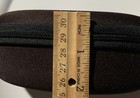 Portable Zipper Sunglass Carry Case Eye Glass Clam Hard Shell Protector Brown