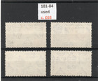 Sierra Leone Gv 1935 Silver Jubilee Set Sg 181-184 Used